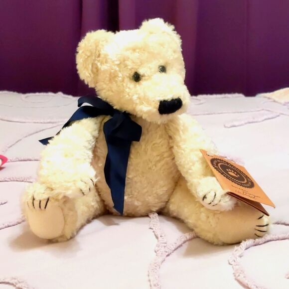 CARTERS Onesie Zipper Sleeper Pink Penguins 3 Month + Teddy Bear - Picture 5 of 8